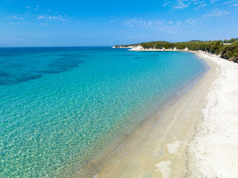 North Aegean shorelines Pissa Bay aerial photography. Pissa koyu - Dikili - Izmir - Turkey.