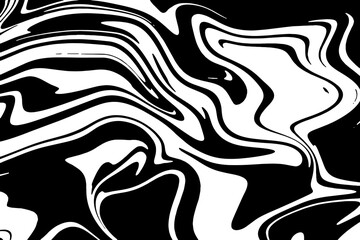 Black and white holographic abstract design for pattern, neon background and Wallpaper. Smooth glowing, gradient horizontal background for mobile and web app, wrapping paper, printing, book cover