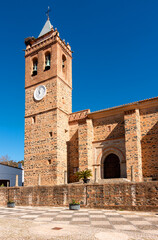 church tower in Almonaster la Real,Huela,Spain