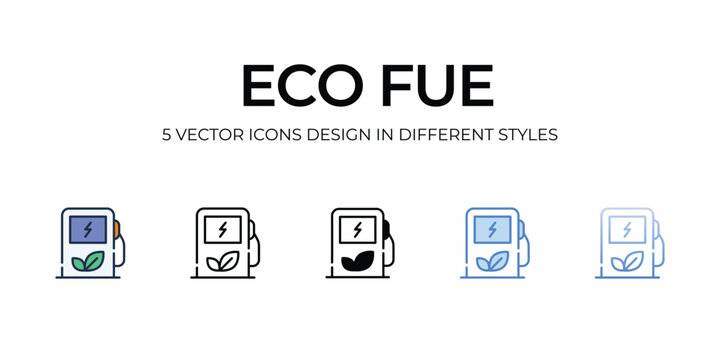 Eco Fuel icon. Suitable for Web Page, Mobile App, UI, UX and GUI design.