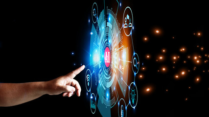 Point  finger to the AI button to access the AI system. Work through the Internet. Chat, passwords, creativity, stock market analysis. There are more Artificial Intelligence  Technology.