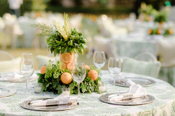 wedding table setting