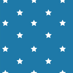 Stars pattern. Vector editable seamless pattern or background with stars