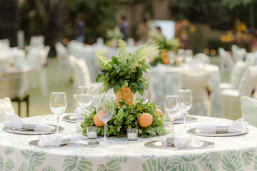wedding table setting