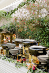 outdoor restaurant table