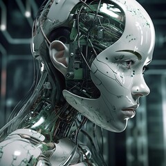 futuristic humanoid robot