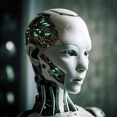 futuristic humanoid