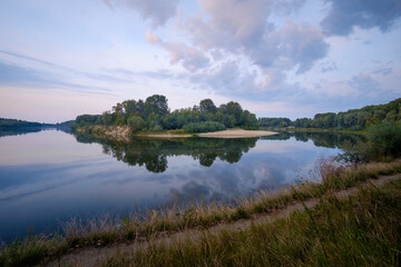 lake and clouds