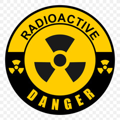 Fototapeta premium radiation hazard symbol