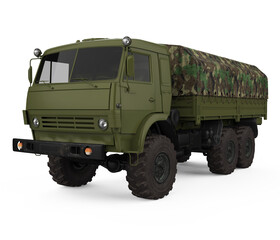 Obraz premium Military Truck Isolated