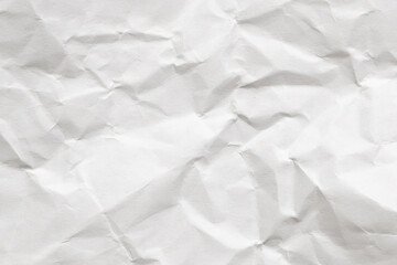 Abstract white crumpled and creased recycle paper texture background