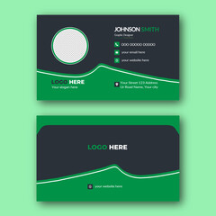 Double-sided creative business card template.Creative and modern business card template,Personal visiting card with company logo,Set of modern business card print templates,Simple and clean design.