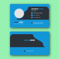 Double-sided creative business card template.Creative and modern business card template,Personal visiting card with company logo,Set of modern business card print templates,Simple and clean design.