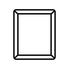 mirror icon vector design template in white background