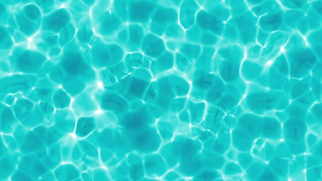 Green blue animated ocean water. Waterpool. Liquid.