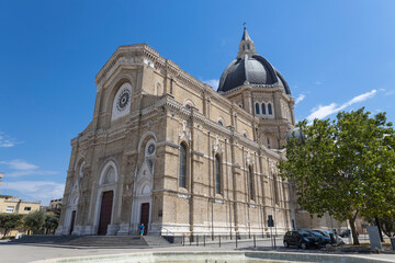 CERIGNOLA, ITALY, JULY 7, 2022 - Viev of the Cathedral of Cerignola, Saint Peter the Apostle, province of Foggia, Italy