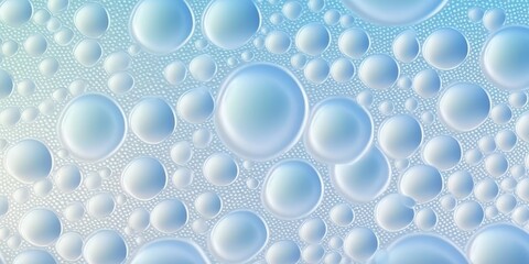 Small Bubbles in Water Texture. Light Blue Blubble Backgroud / Backdrop / Wallpaper - Generative Ai Illustration 