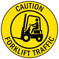 Forklift safety sign and labels forklift traffic