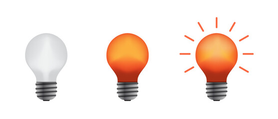 Light bulb 3d technology, idea business vector design. Business concept design to use in idea, brainstorm, learning, programming, strategy, idea, inspiration, teamwork projects and presentations. 