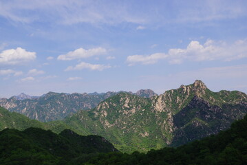mountains and clouds