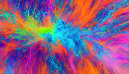 A Texture colorful background with a rainbow with create AI generative technology