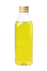 Bottle of olive oil isolated