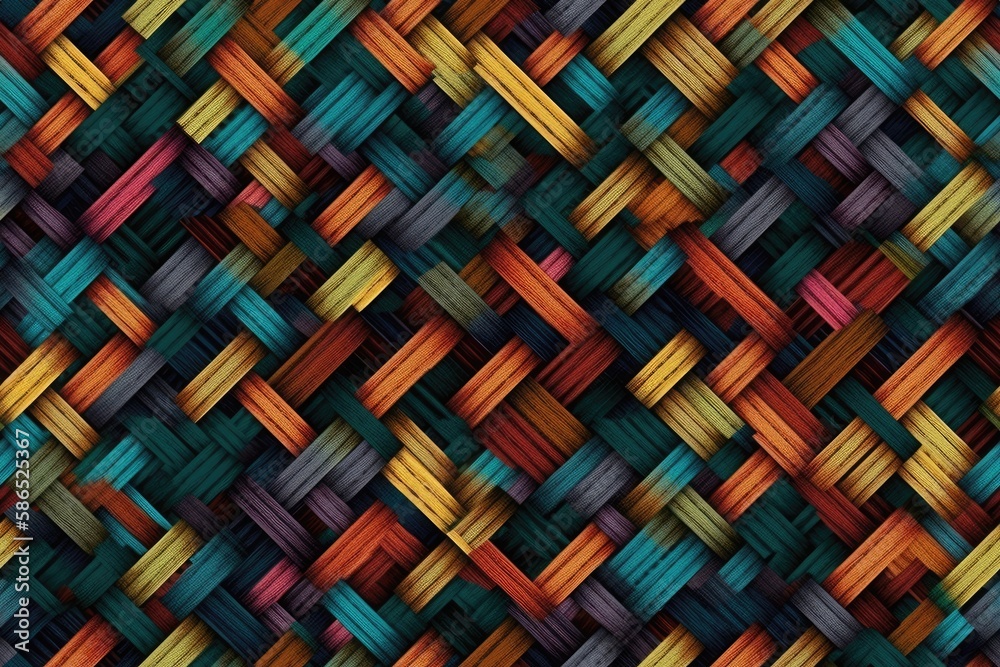 Poster diagonal multicolored pattern background. generative ai