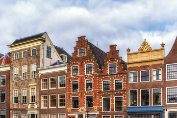 Fototapeta na wymiar Typical dutch house in the cener of Haarlem, Netherlands