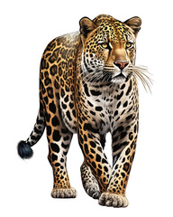 Obraz premium Jaguar Illustration With Transparent Background. Generative Ai.