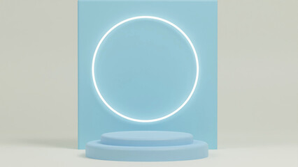 3d rendering podium background illustration product mock up element  
