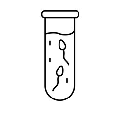 Sperm testing Vector Icon

