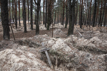 The aftermath of the war in Izyum, Kharkiv Oblast, Ukraine