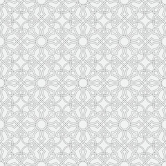 Vector seamless pattern. Modern stylish texture. Monochrome, linear abstract background.
