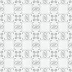 Vector seamless pattern. Modern stylish texture. Monochrome, linear abstract background.