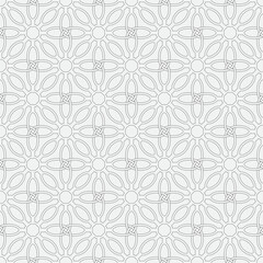 Vector seamless pattern. Modern stylish texture. Monochrome, linear abstract background.