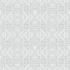 Vector seamless pattern. Modern stylish texture. Monochrome, linear abstract background.