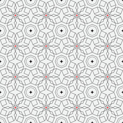 Vector seamless pattern. Modern stylish texture. Monochrome, linear abstract background.