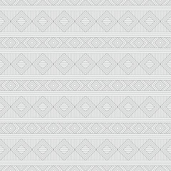 Vector seamless pattern. Modern stylish texture. Monochrome, linear abstract background.