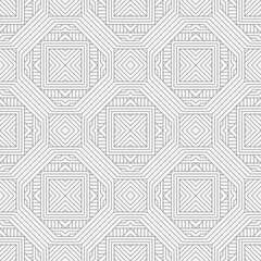 Vector seamless pattern. Modern stylish texture. Monochrome, linear abstract background.