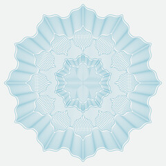 Guilloche. For passport, contract, bond, shopping. Vector.