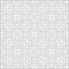 Vector seamless pattern. Modern stylish texture. Monochrome, linear abstract background.