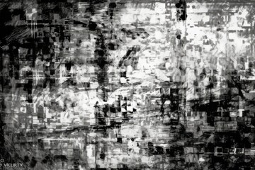 Obraz premium an abstract black and white background. Generative AI