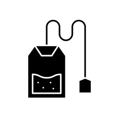 Tea icon vector. hot drink illustration sign. tea bags symbol or logo.