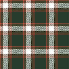 Green, brown, white plaid fabric seamless pattern background for textile, apparel, fabric, decoration.Vector illustration.