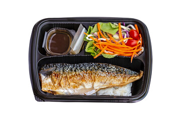 Bento Set Grilled Saba with Soy Sauce