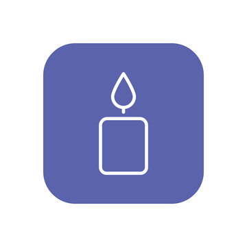 Candle icon vector stock.