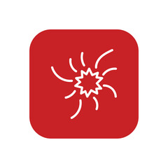 Fire Work icon vector stock.