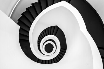 spiral staircase in a staircase