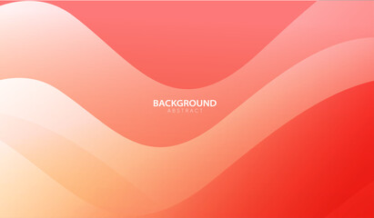 Abstract background with waves, Orange banner