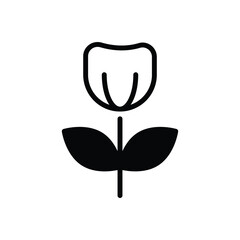 Flower icon vector stock.